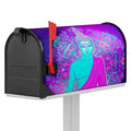 Purple And Teal Buddha Print Mailbox Cover