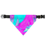 Purple And Teal Buddha Print Over The Collar Dog Bandana