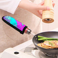 Purple And Teal Buddha Print Skillet Handle Cover