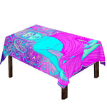 Purple And Teal Buddha Print Tablecloth