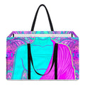 Purple And Teal Buddha Print Utility Tote Bag