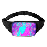 Purple And Teal Buddha Print Waist Bag