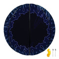 Purple And Teal Dark Mandala Print Basketball