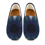 Purple And Teal Dark Mandala Print Casual Shoes