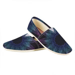 Purple And Teal Dark Mandala Print Casual Shoes