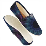 Purple And Teal Dark Mandala Print Casual Shoes