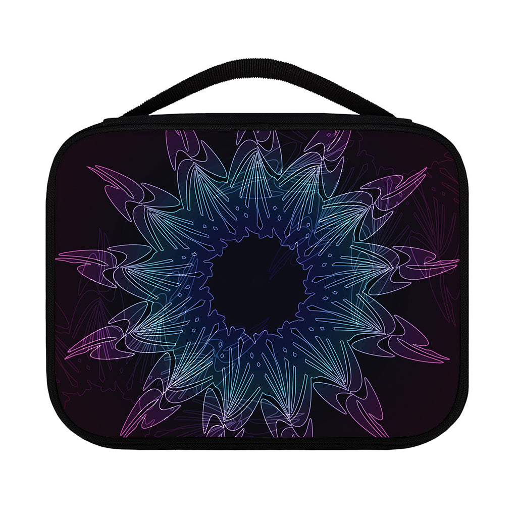 Purple And Teal Dark Mandala Print Classic Bible Case