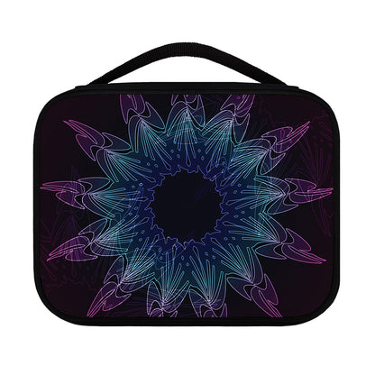 Purple And Teal Dark Mandala Print Classic Bible Case