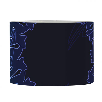 Purple And Teal Dark Mandala Print Drum Lamp Shade