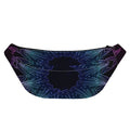 Purple And Teal Dark Mandala Print Fanny Pack