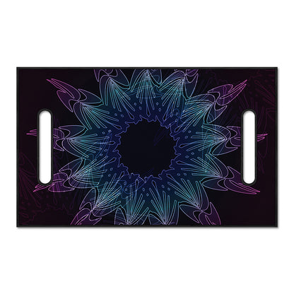 Purple And Teal Dark Mandala Print Golf Cart Seat Cover