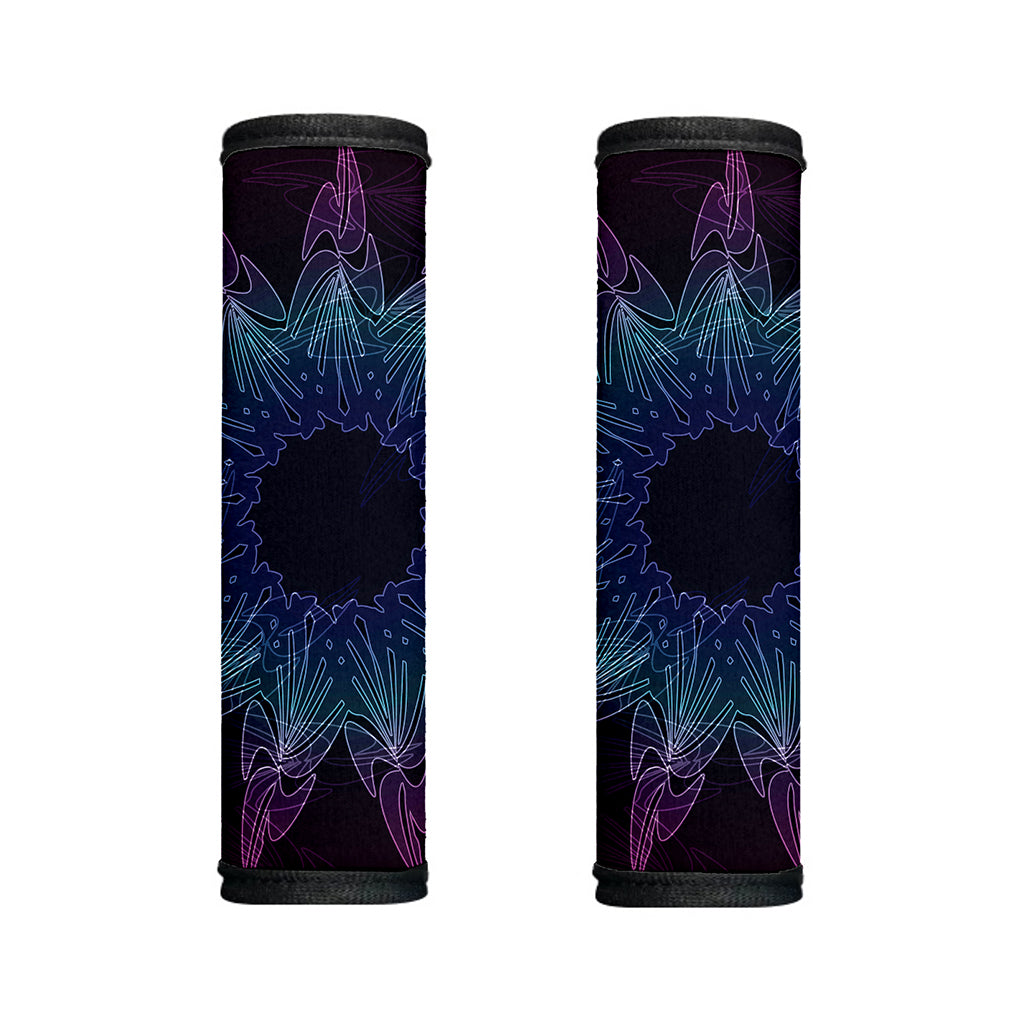 Purple And Teal Dark Mandala Print Handle Covers