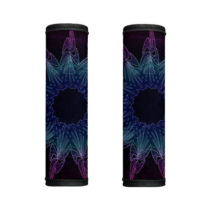 Purple And Teal Dark Mandala Print Handle Covers