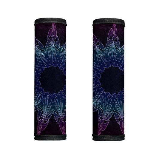 Purple And Teal Dark Mandala Print Handle Covers