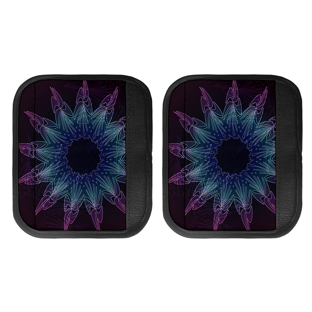 Purple And Teal Dark Mandala Print Handle Covers