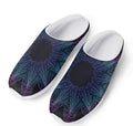 Purple And Teal Dark Mandala Print Mesh Casual Shoes