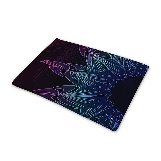Purple And Teal Dark Mandala Print Pet Cooling Mat Cover