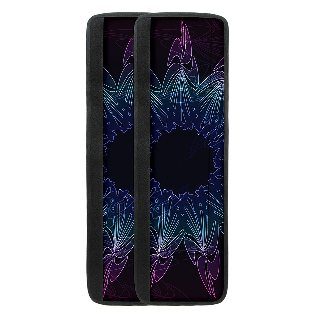 Purple And Teal Dark Mandala Print Refrigerator Handle Covers