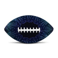 Purple And Teal Dark Mandala Print Rugby Ball