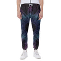Purple And Teal Dark Mandala Print Joggers