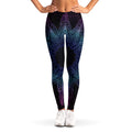Purple And Teal Dark Mandala Print Women's Leggings