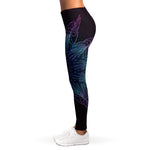 Purple And Teal Dark Mandala Print Women's Leggings