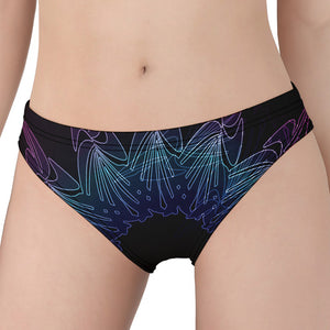 Purple And Teal Dark Mandala Print Women's Panties