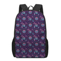 Purple And Teal Dream Catcher Print 17 Inch Backpack