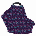 Purple And Teal Dream Catcher Print Baby Seat Cover