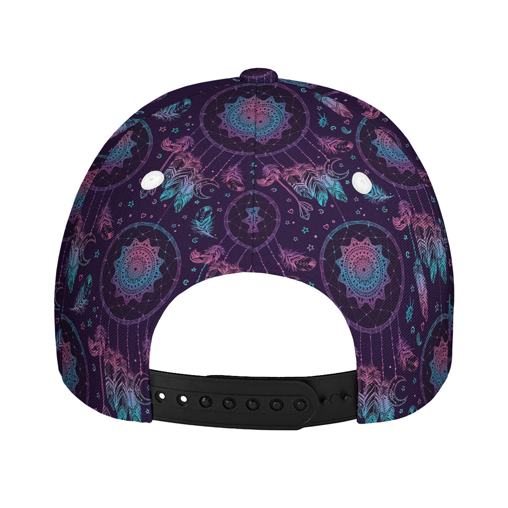 Purple And Teal Dream Catcher Print Baseball Cap