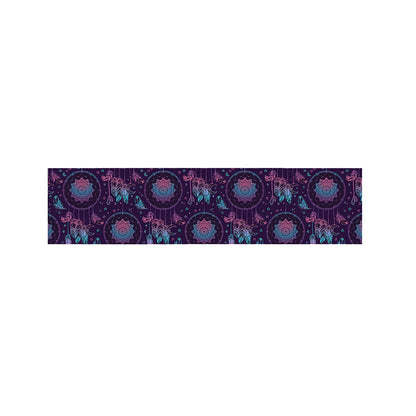 Purple And Teal Dream Catcher Print Bed Runner