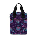 Purple And Teal Dream Catcher Print Bible Tote Bag