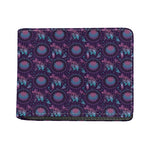 Purple And Teal Dream Catcher Print Bifold Wallet