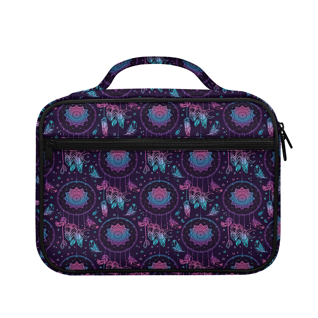 Purple And Teal Dream Catcher Print Briefcase Bible Bag