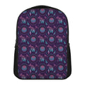 Purple And Teal Dream Catcher Print Casual Backpack