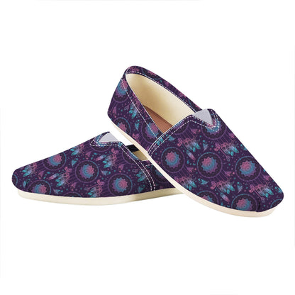 Purple And Teal Dream Catcher Print Casual Shoes