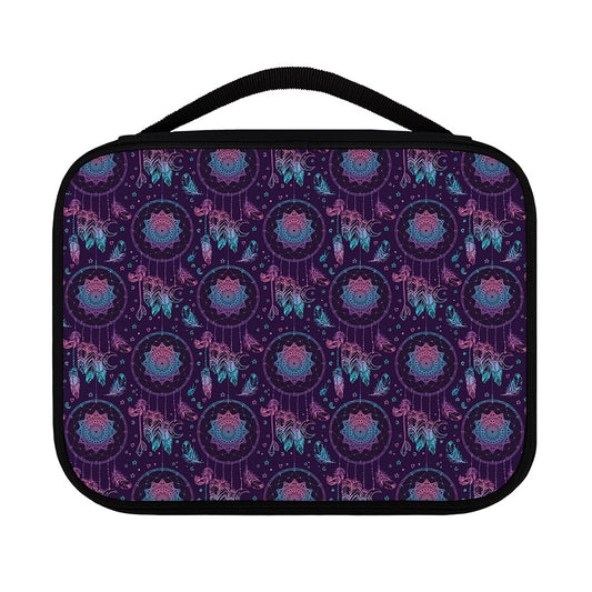 Purple And Teal Dream Catcher Print Classic Bible Case