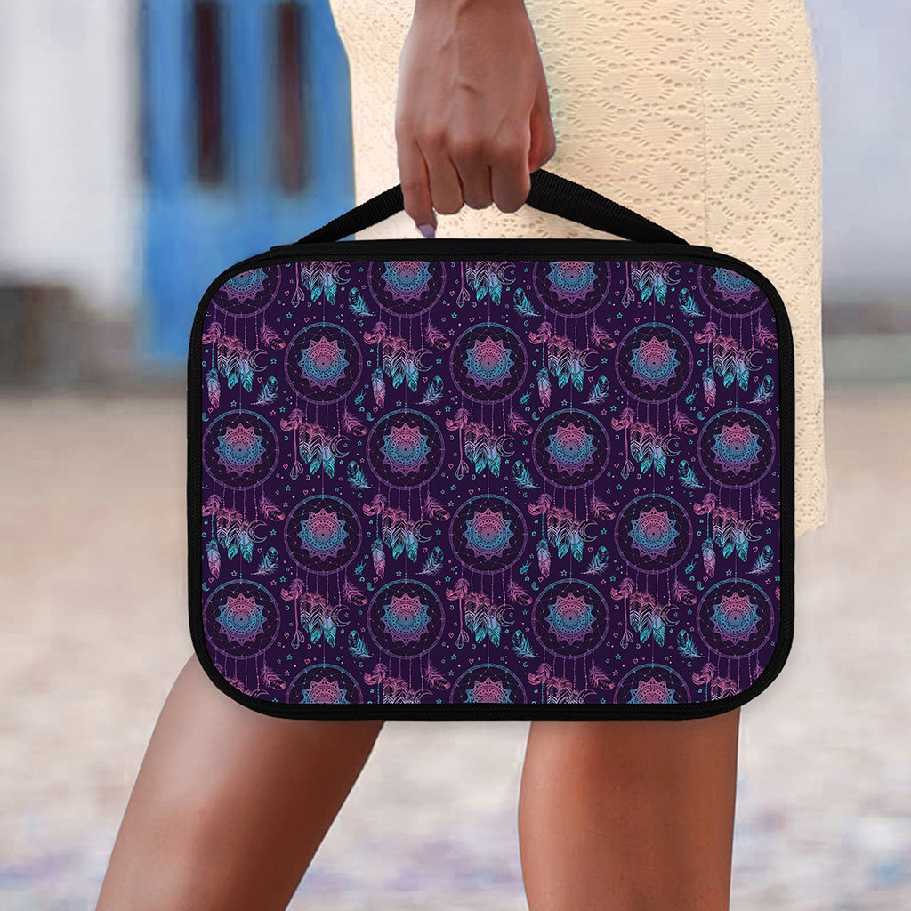 Purple And Teal Dream Catcher Print Classic Bible Case