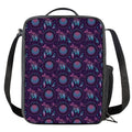 Purple And Teal Dream Catcher Print Crossbody Lunch Bag