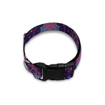 Purple And Teal Dream Catcher Print Dog Collar