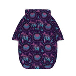 Purple And Teal Dream Catcher Print Dog Zip Up Hoodie