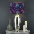 Purple And Teal Dream Catcher Print Drum Lamp Shade