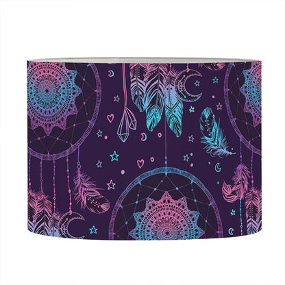 Purple And Teal Dream Catcher Print Drum Lamp Shade