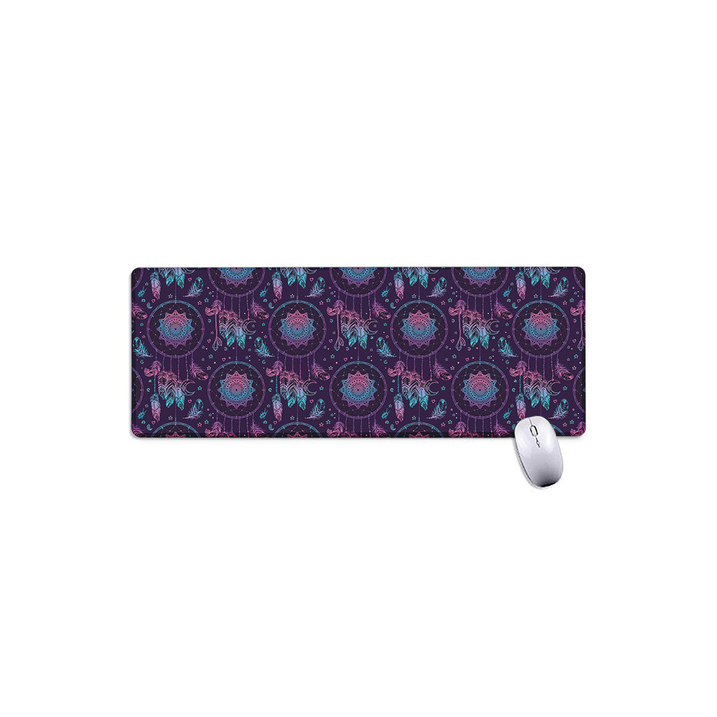 Purple And Teal Dream Catcher Print Extended Mouse Pad