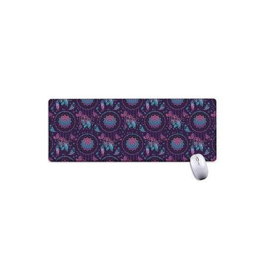 Purple And Teal Dream Catcher Print Extended Mouse Pad