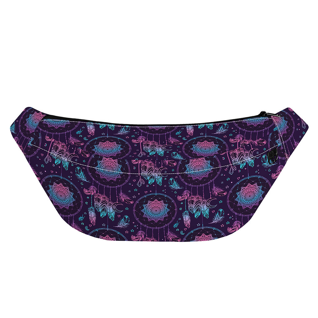 Purple And Teal Dream Catcher Print Fanny Pack