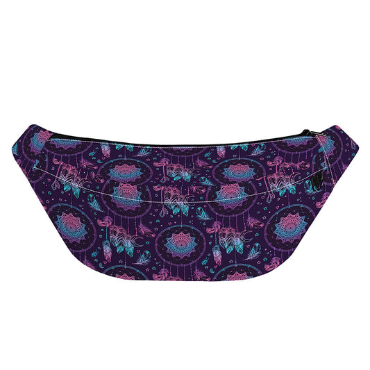 Purple And Teal Dream Catcher Print Fanny Pack
