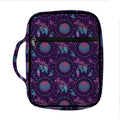 Purple And Teal Dream Catcher Print Front Pocket Bible Bag