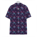 Purple And Teal Dream Catcher Print Hawaiian Shirt