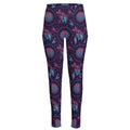 Purple And Teal Dream Catcher Print High-Waisted Pocket Leggings